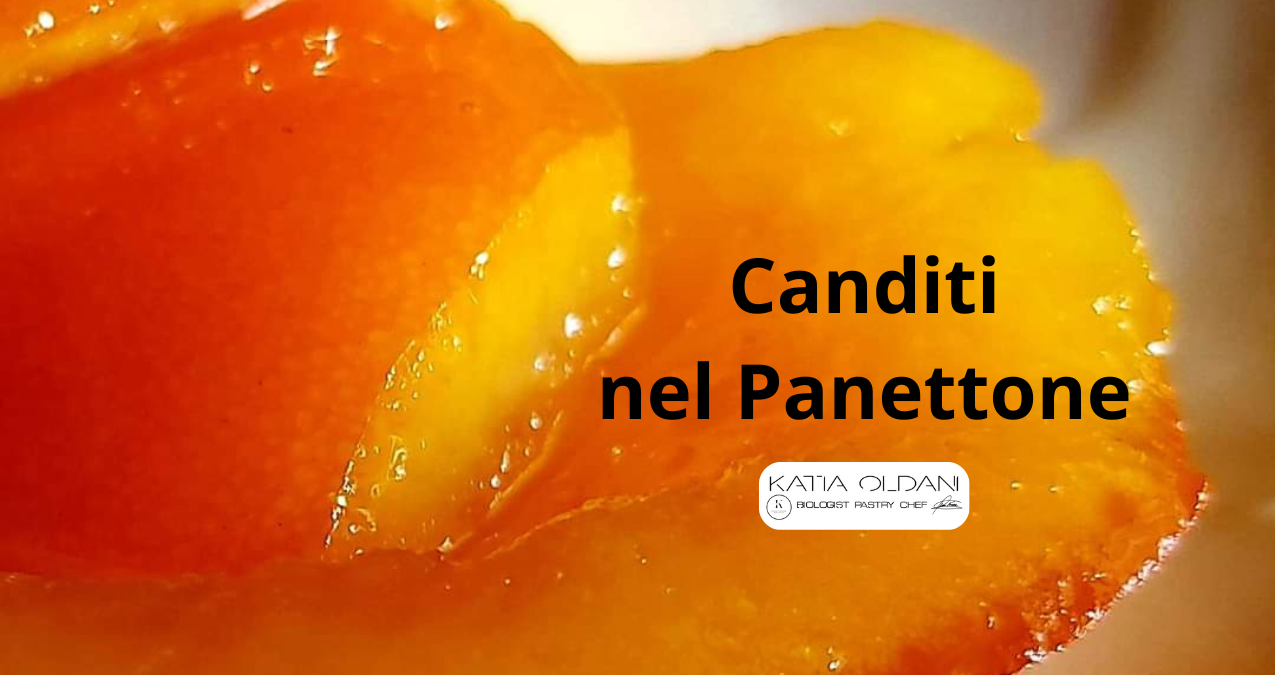 Primo piano di canditi nel Panettone di alta qualità, esempio di osmosi e scienza della pasticceria