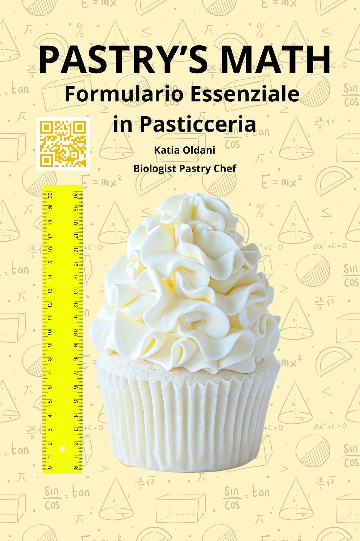 Cover Fronte ITA Pastry Copertina del libro Pasticceria a 4 zampe di Katia Oldani Biologist Pastry Chef.